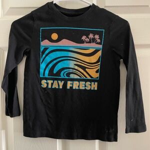 Stay Fresh Black Kids Shirt